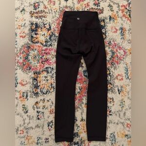 lululemon black wunder train leggings 23”